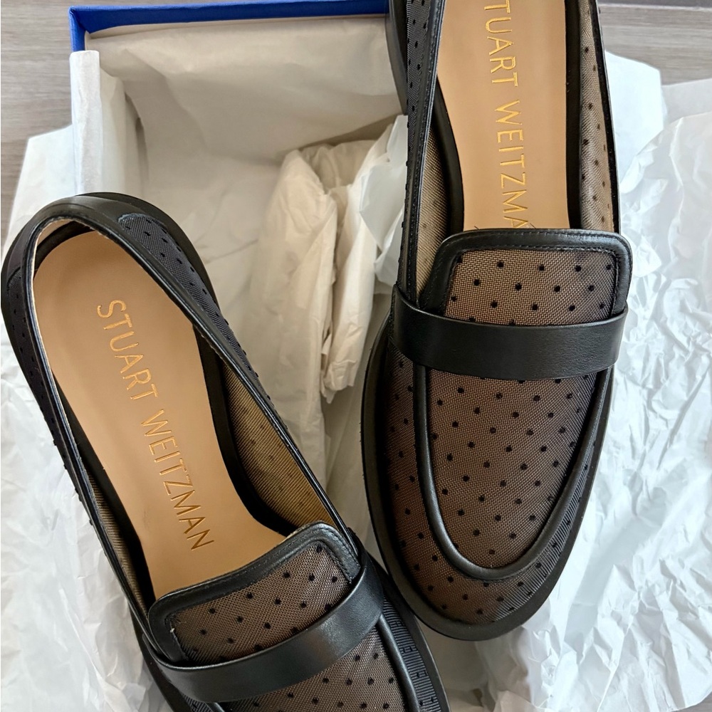 Stuart Weitzman Palmer Sleek Loafer - Black - Picture 4 of 8